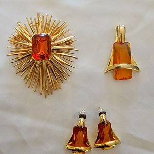 Citrine Color Jewelry Set